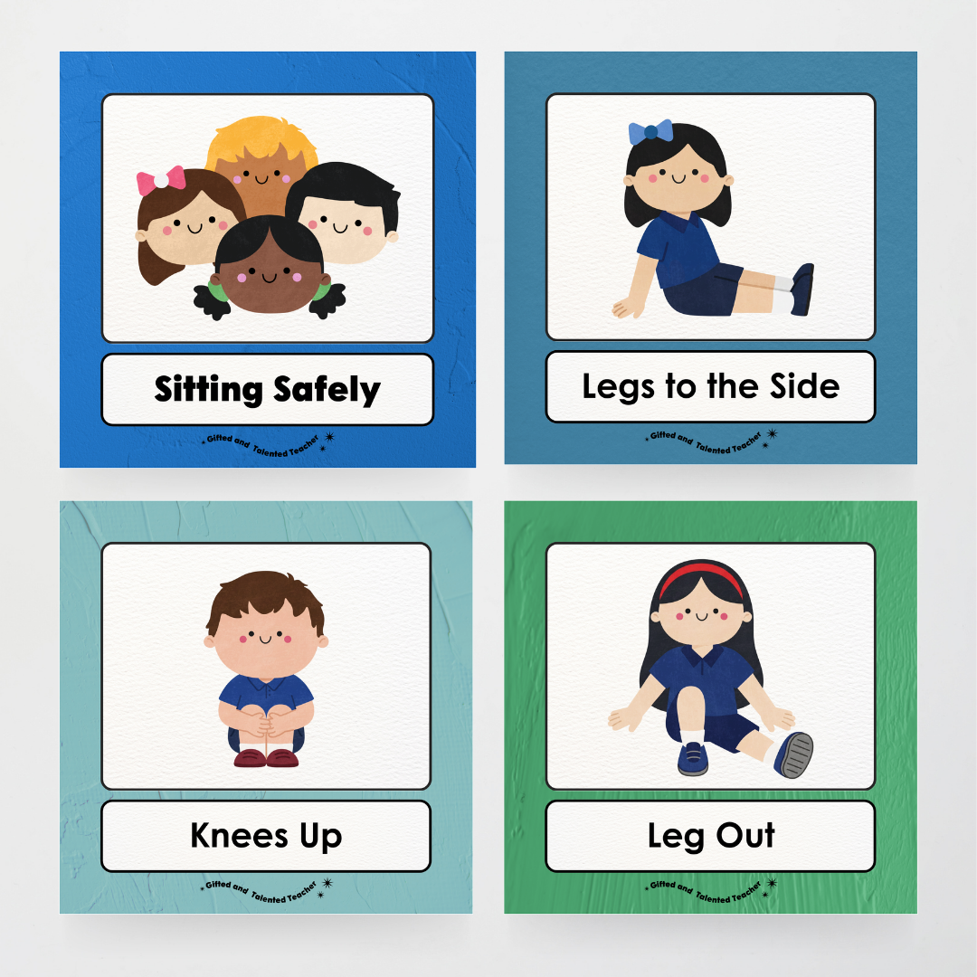 Inclusive Sitting Positions Editable Classroom Display - North America Classroom Decor - Teacher Resources & Classroom Decor