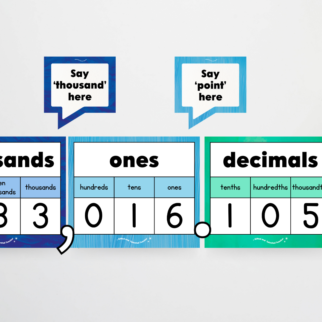 Place Value Classroom Display - Insect Life Classroom Decor