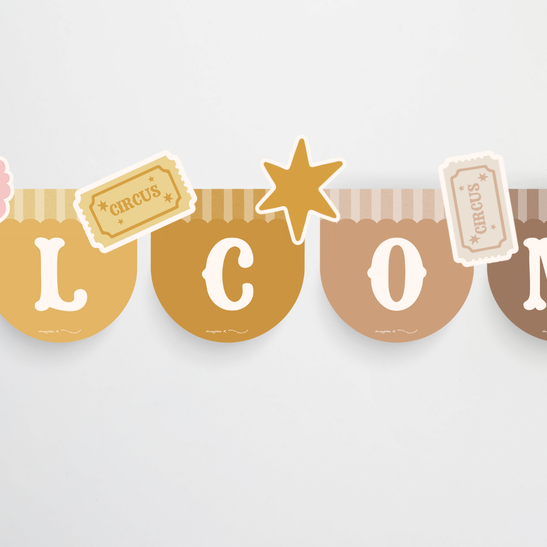 Bunting Flags - Little Circus Classroom Decor