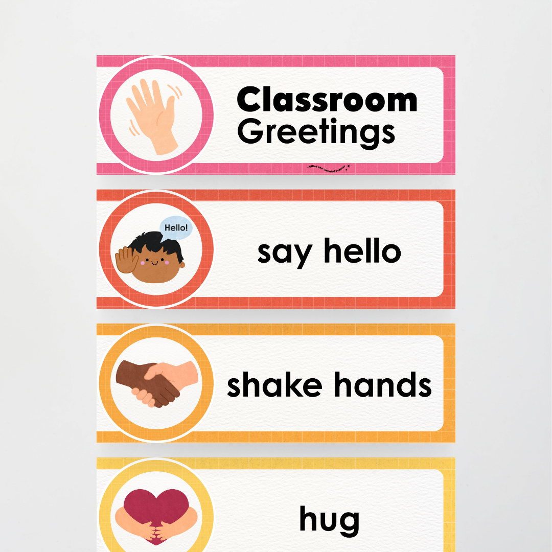 Morning Greetings - Back To School Classroom Decor