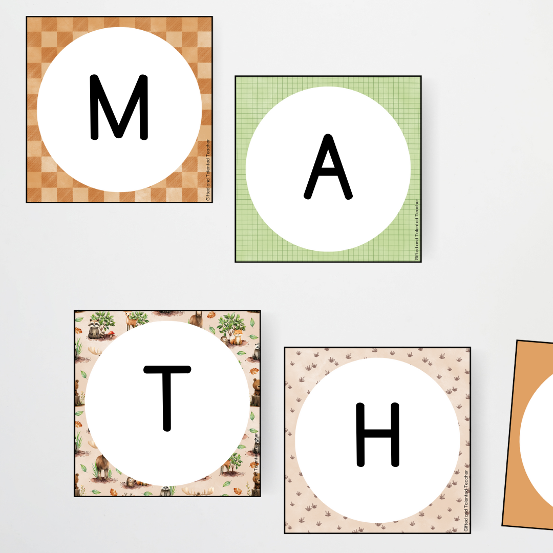 Square Tiles - Woodland Classroom Decor - Teacher Resources & Classroom Decor