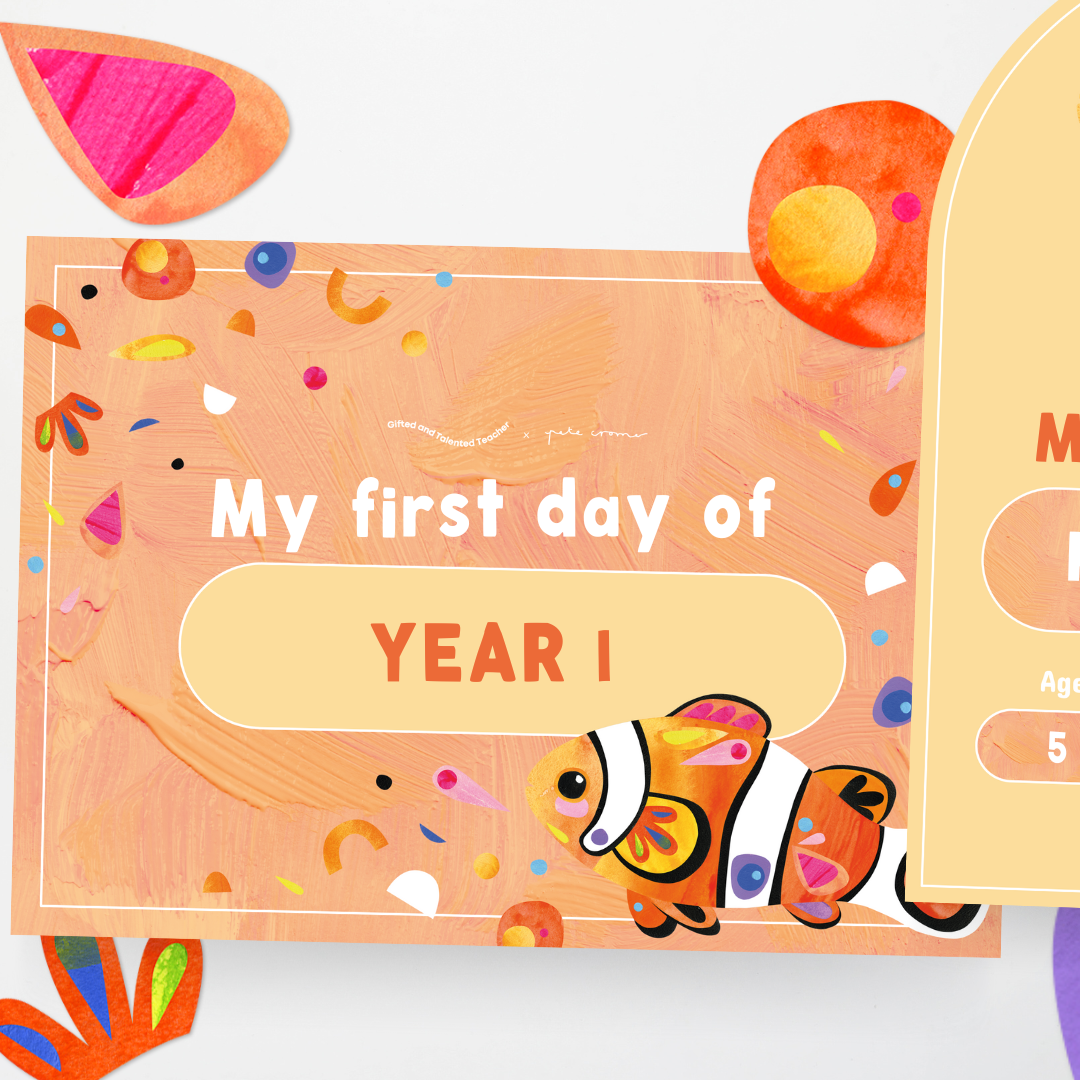 Pete Cromer: First Day/Last Day of School - Sea Life Collection