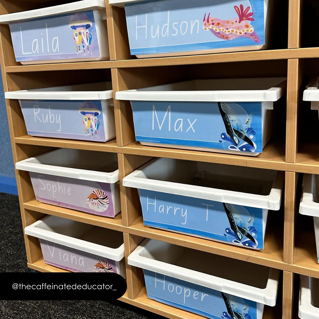 Pete Cromer: Rectangle Labels - Sea Life Collection