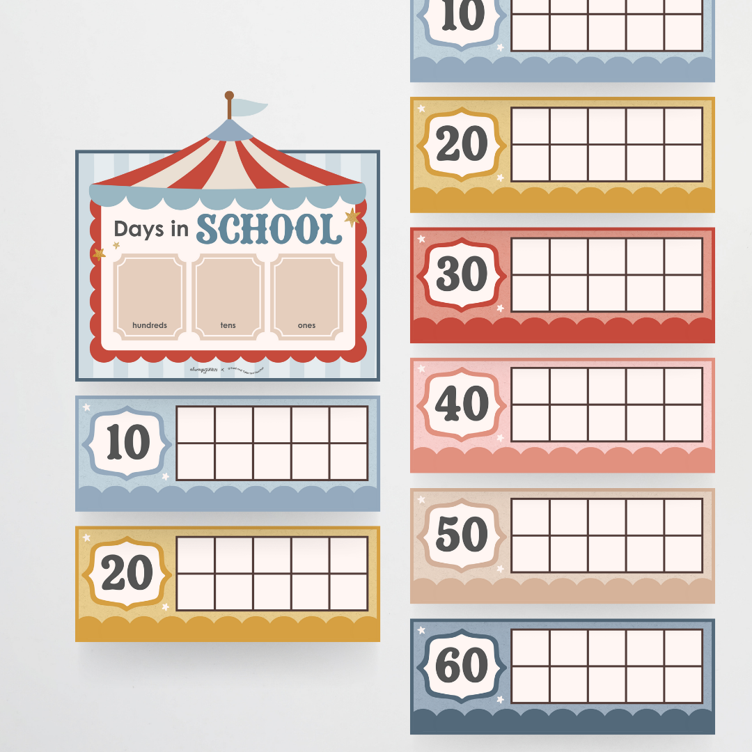 x Always Sunny Co. - Little Circus Classroom Decor (Lower Grades) Bundle