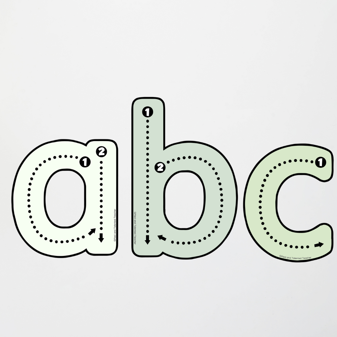 Tracing Letters and Numbers - Boho Botanical Classroom Decor - Teacher Resources & Classroom Decor