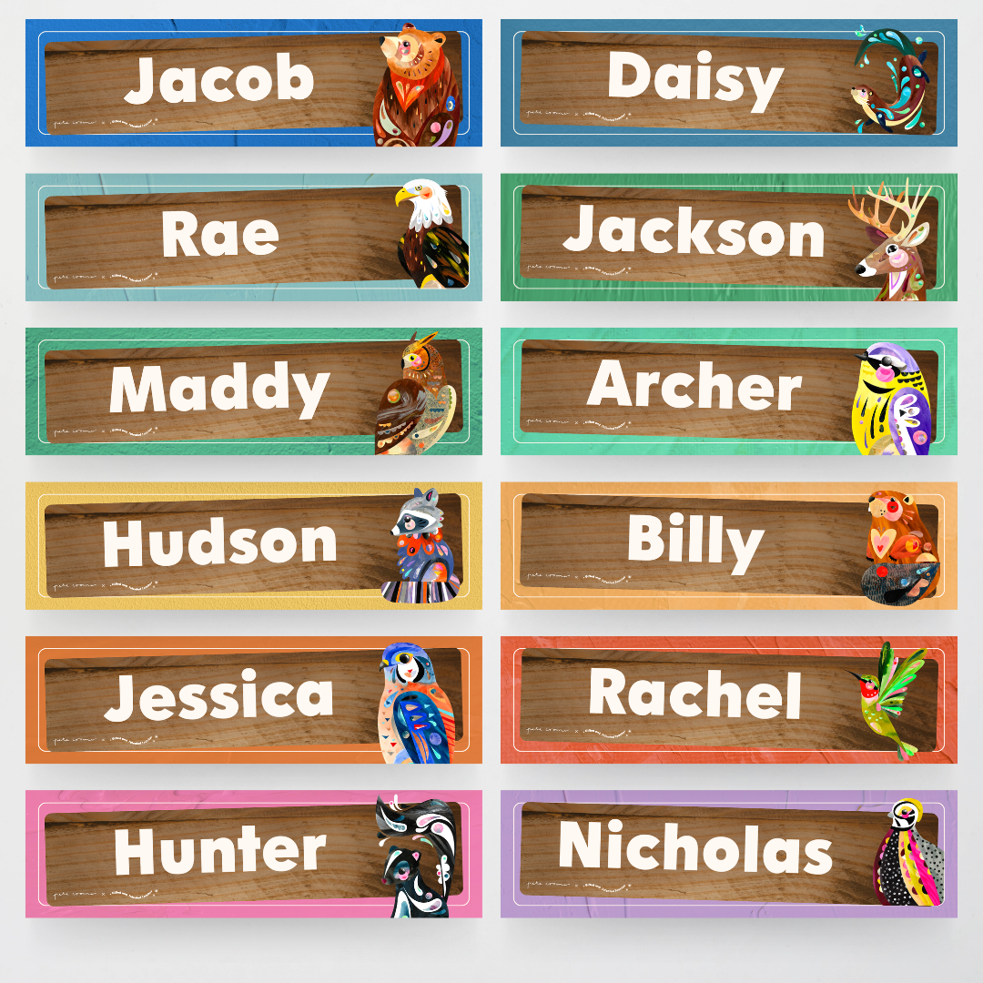 Tote Tray Labels - North America Classroom Decor - Teacher Resources & Classroom Decor