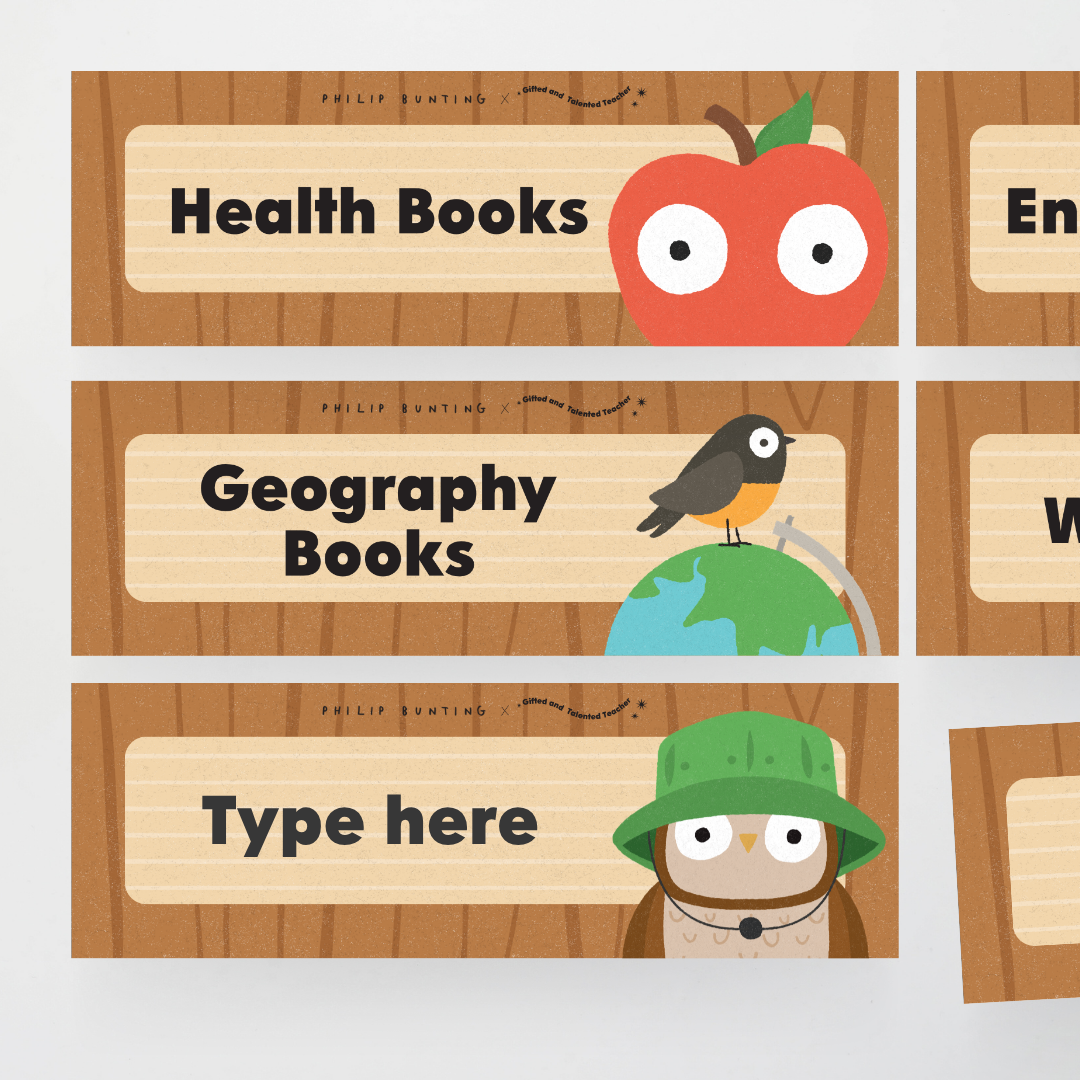Philip Bunting: Rectangle Labels - Back to School Classroom Decor