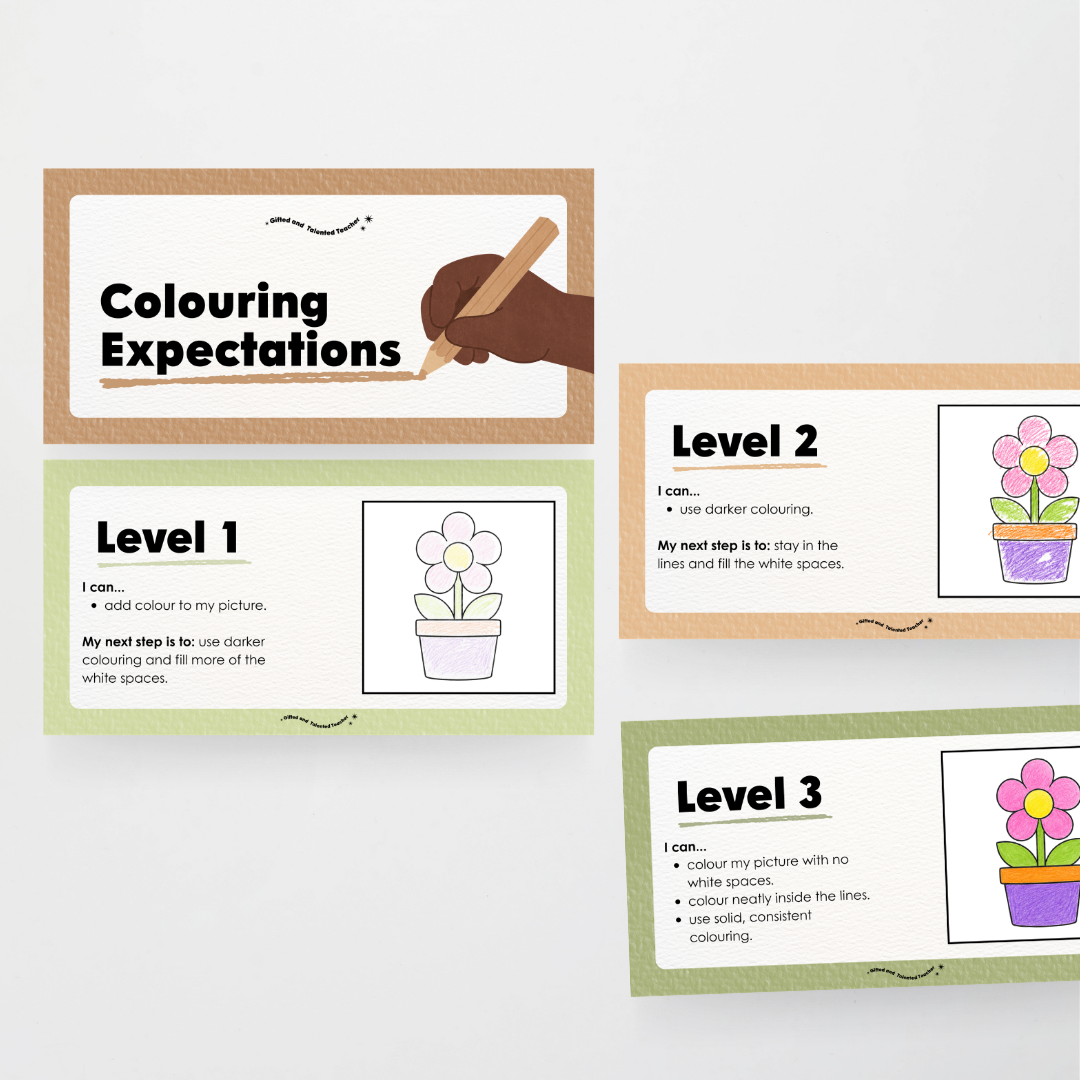 Colouring / Coloring Expectations Classroom Wall Display - Woodland Classroom Decor