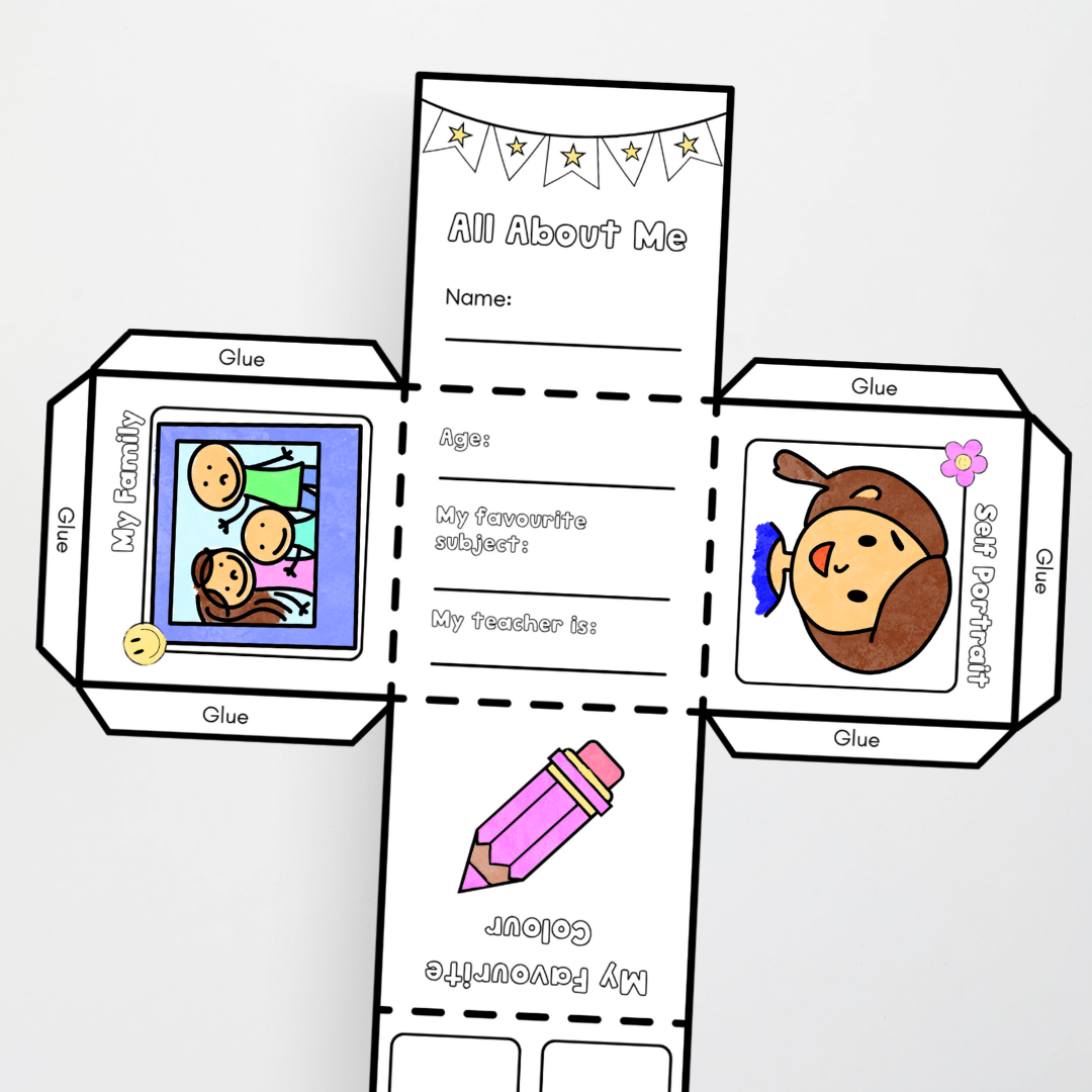 Back to School - All About Me: Cube - Teacher Resources & Classroom Decor