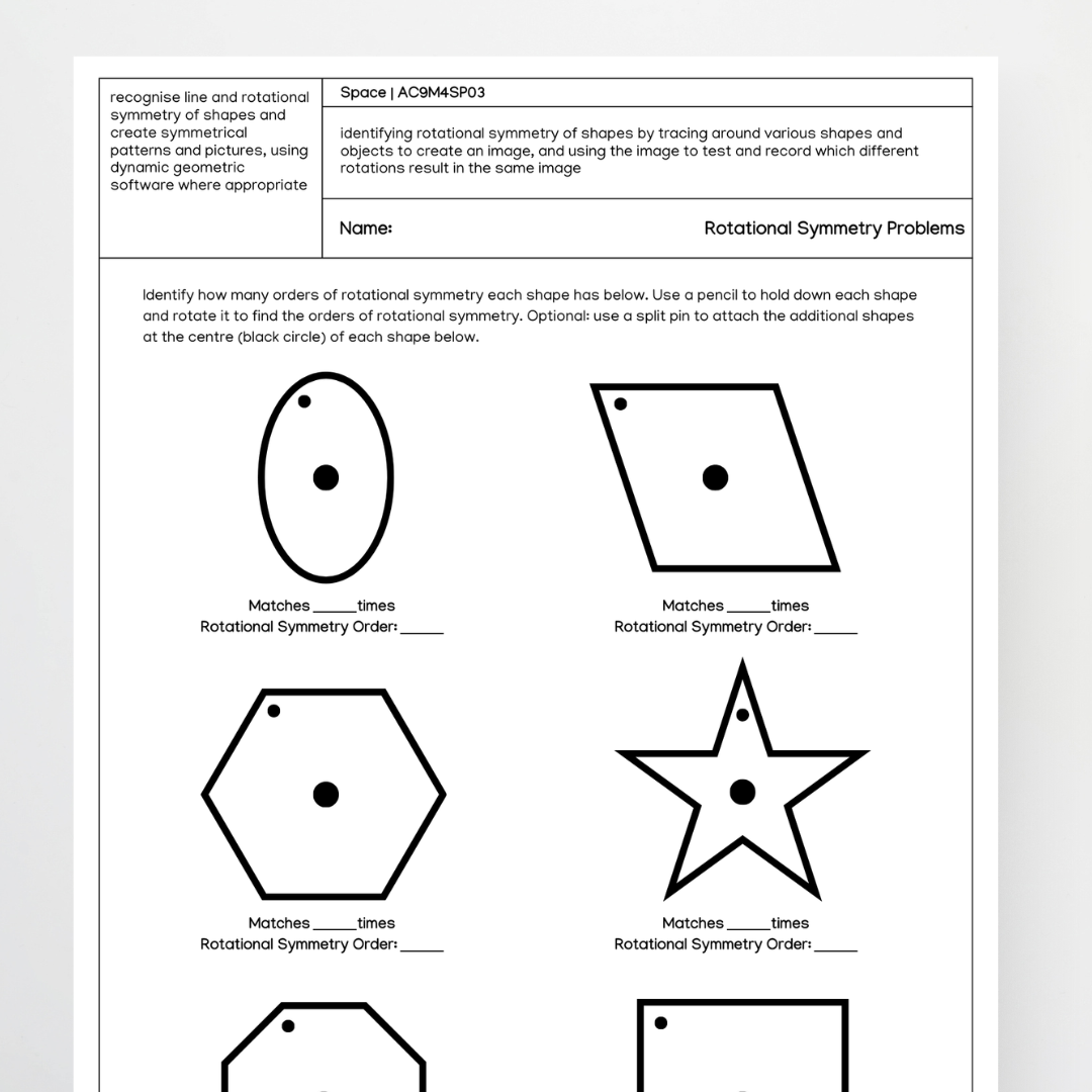 Rotational Symmetry Activity