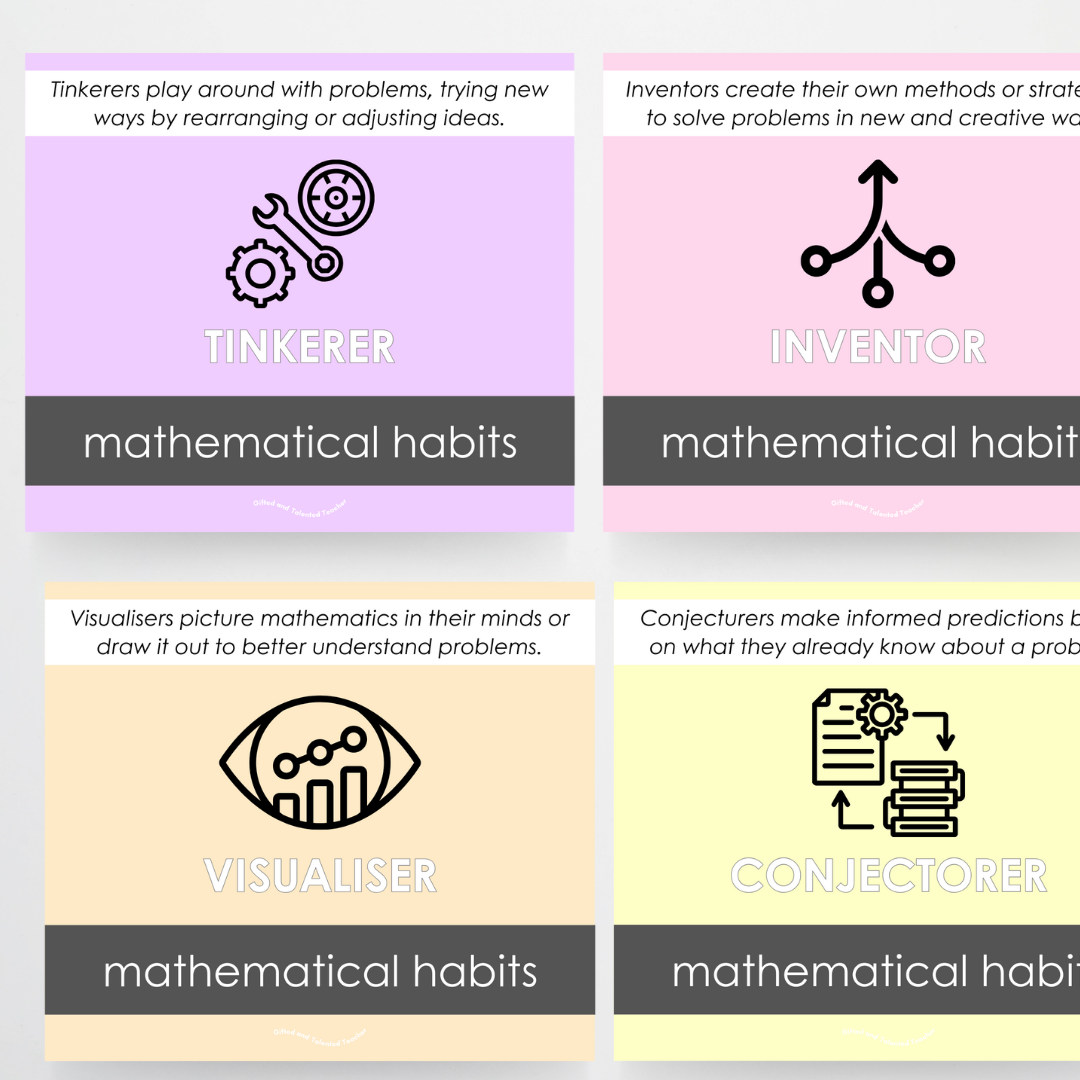 Mathematical Habits of Mind Wall Display: Pretty in Pastel Classroom Decor - Teacher Resources & Classroom Decor