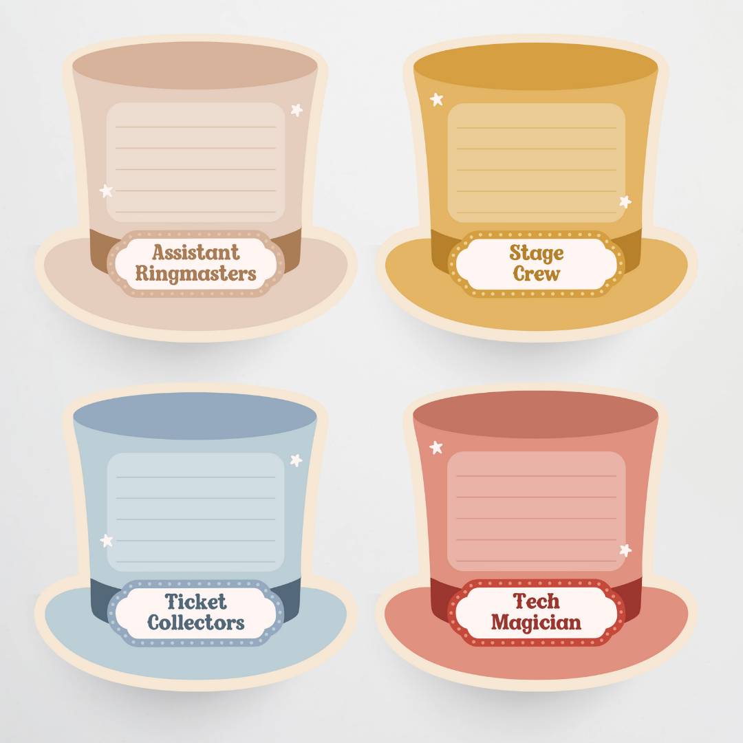 Classroom Jobs - Little Circus Classroom Decor