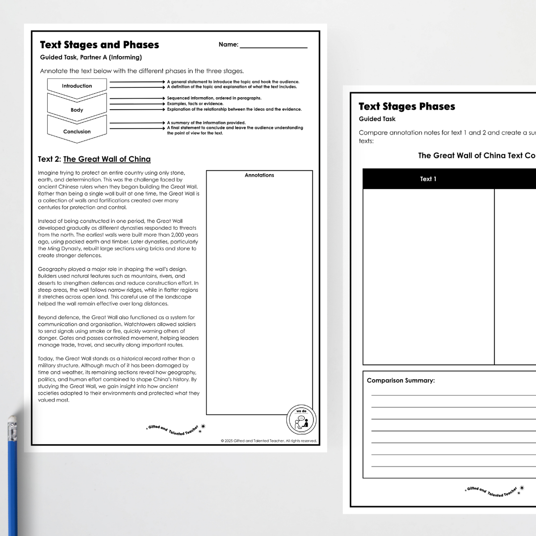 Year 5 Bundle: Adapting Text Stages and Phases for Purpose - Lesson Plan, Slides and Activities