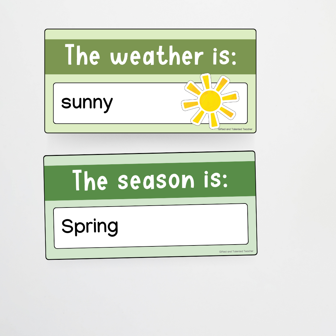 Weather and Day Display - Boho Botanical Classroom Decor - Teacher Resources & Classroom Decor