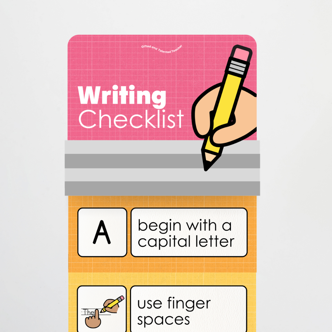 The Writing Checklist Wall Display - Back To School Classroom Decor