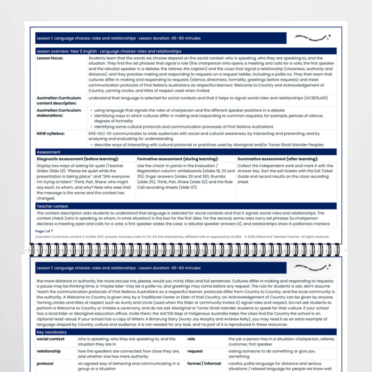 Lesson plan 1 – Language Choices