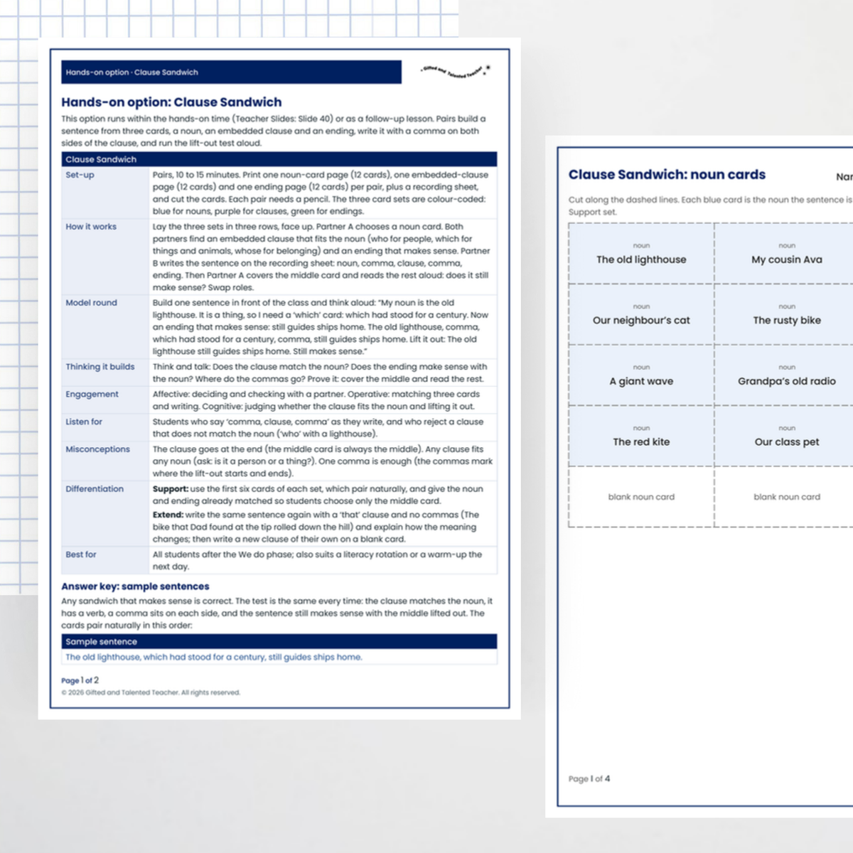 Hands-on activity 1 – Embedded Clauses