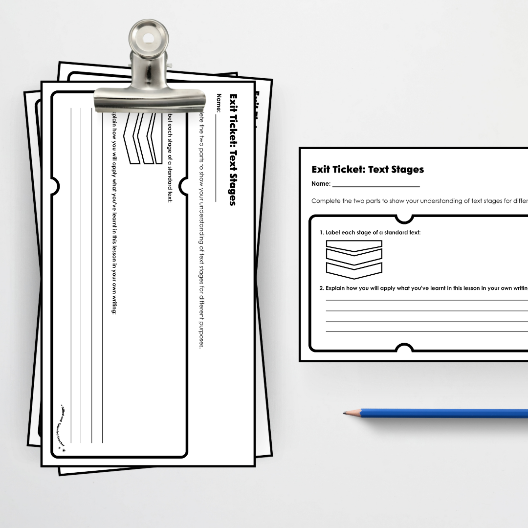 Year 5 Bundle: Identifying Text Stages and Phases - Lesson Plan, Slides and Activities