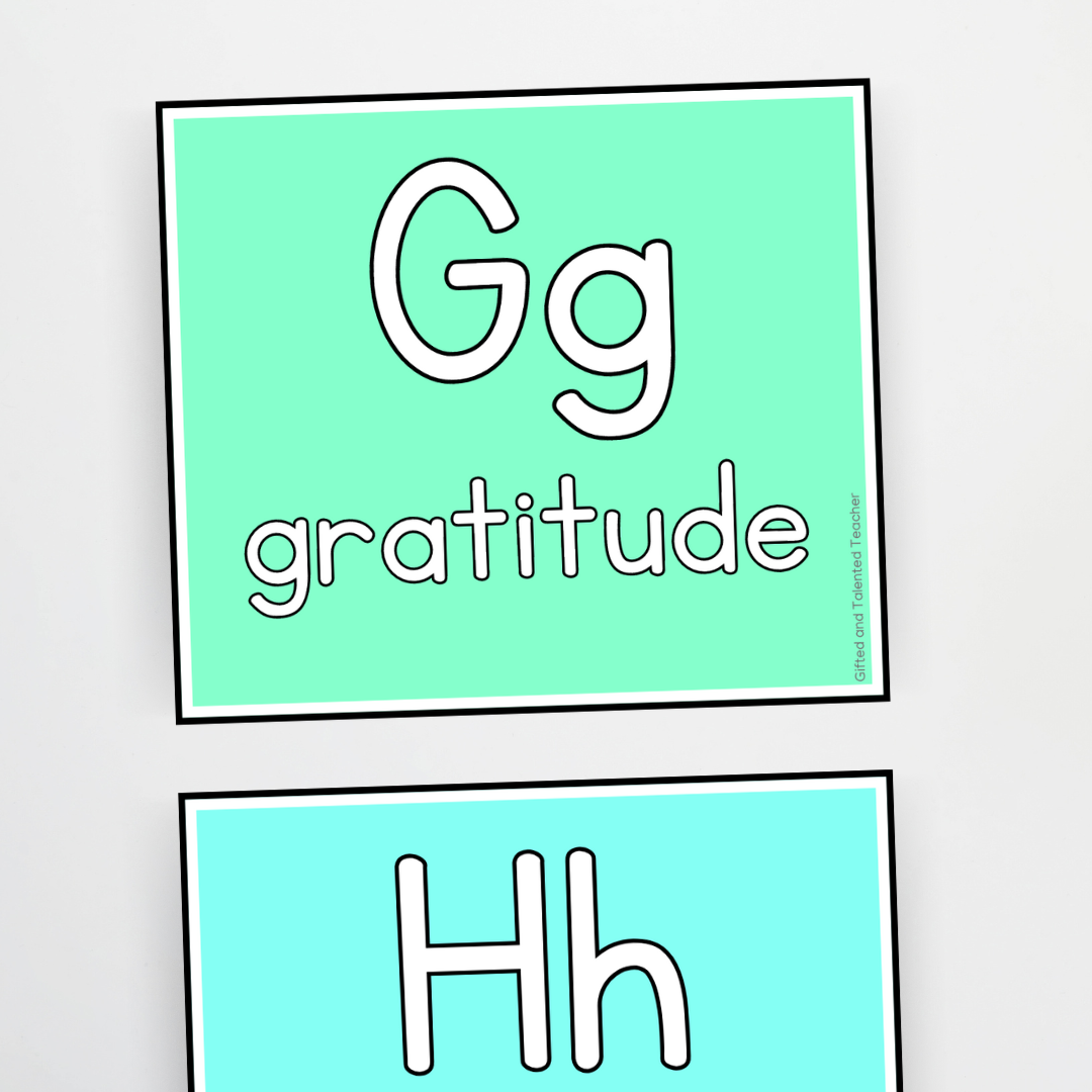 A-Z Character Strengths - Rainbow Classroom Decor - Teacher Resources & Classroom Decor