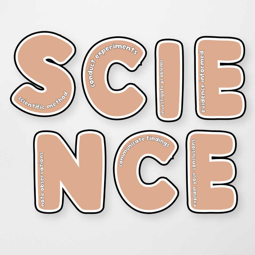 Subject Lettering - Neutral Classroom Decor - Teacher Resources & Classroom Decor