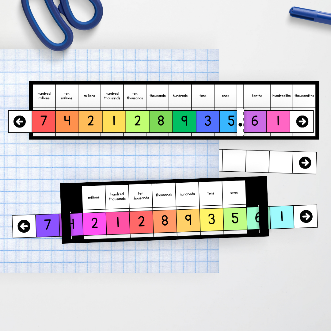 Place Value Sliders - Teacher Resources & Classroom Decor