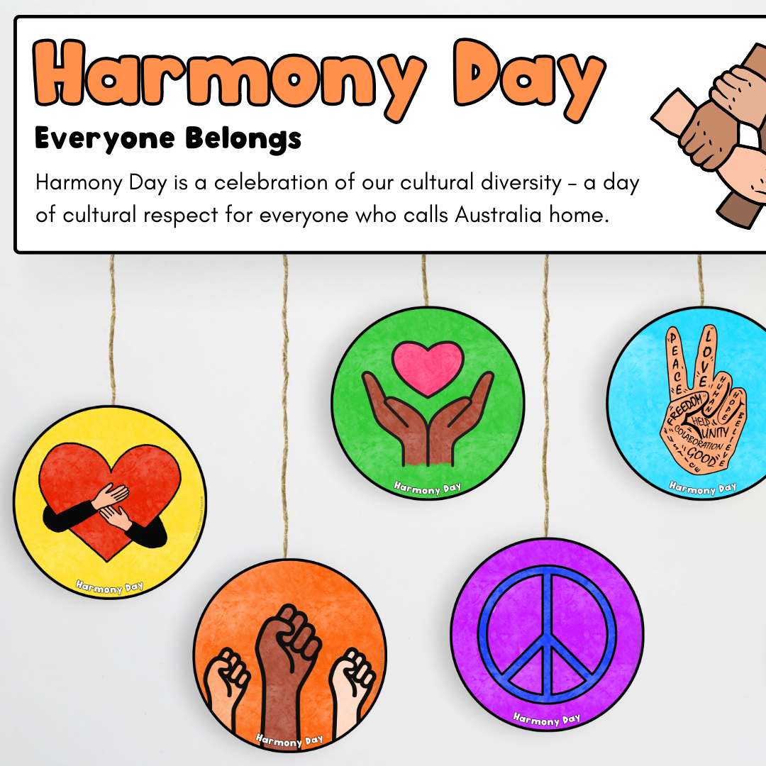 Harmony Day and Harmony Week: Logo Design - Templates and Slides - Teacher Resources & Classroom Decor