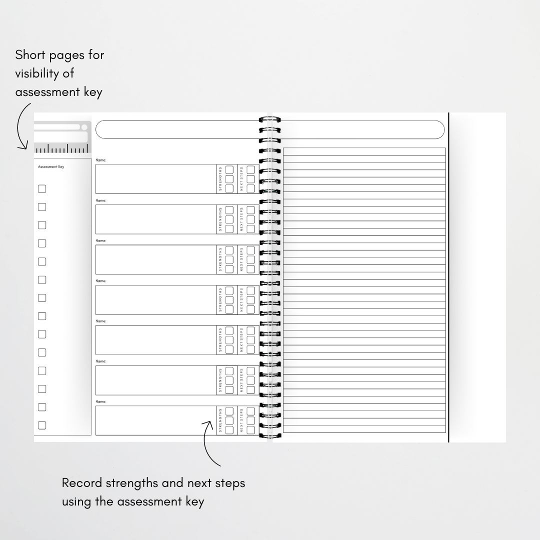 Observation Assessment Book - Blank: Upper Grades - Teacher Resources & Classroom Decor