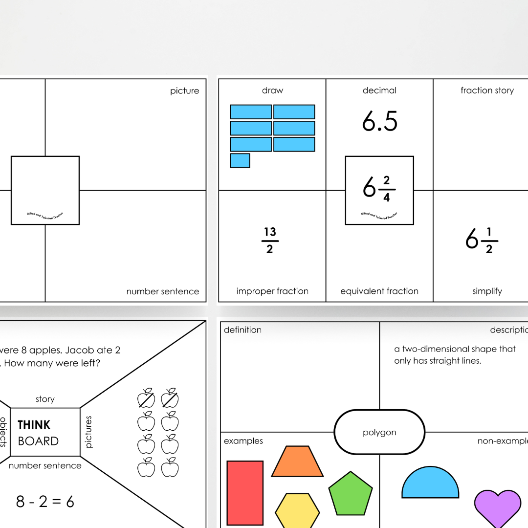 Think Boards: Mathematics - Teacher Resources & Classroom Decor