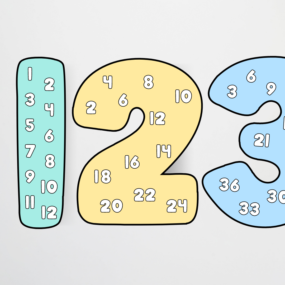 Matisse: Skip Counting Numbers Set - Color | Colour