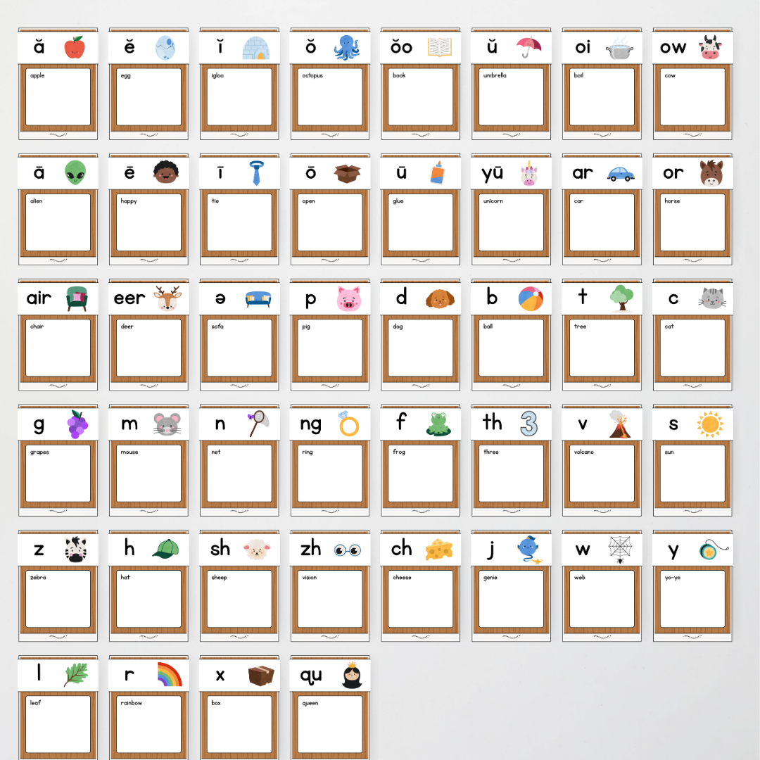 Phonics Word Wall and Sound Wall Science of Reading Aligned - Back To School Classroom Decor