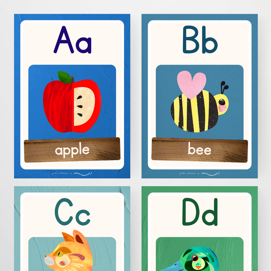 Lower Grades Alphabet Posters - North America Classroom Decor - Teacher Resources & Classroom Decor