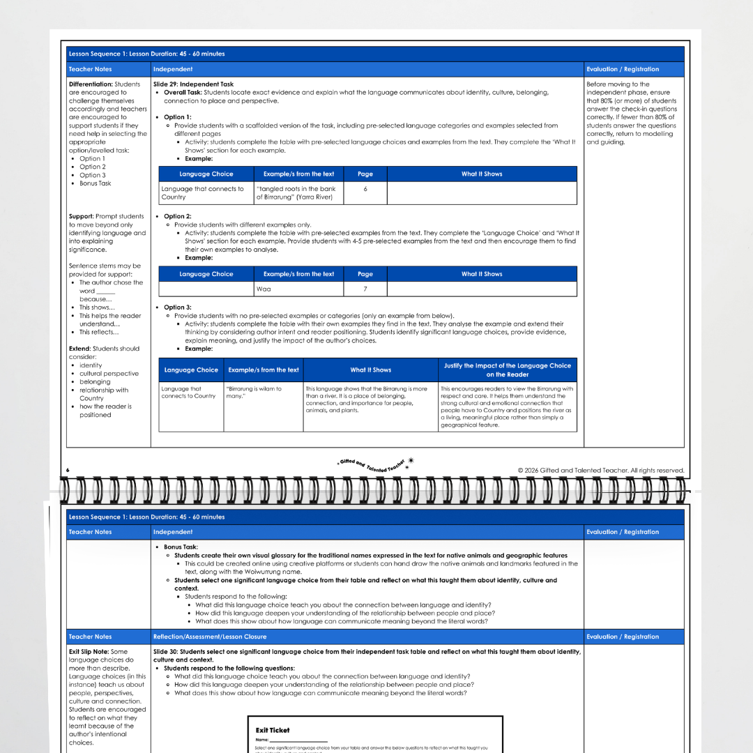 Year 5 Bundle: Language Choices - Lesson Plan, Slides and Activities
