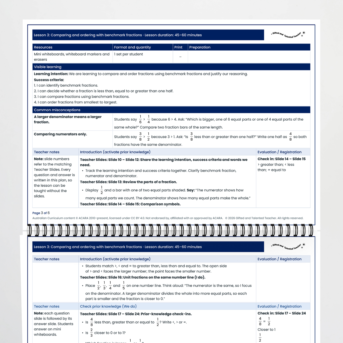 Lesson plan: visible learning, misconceptions and introduction