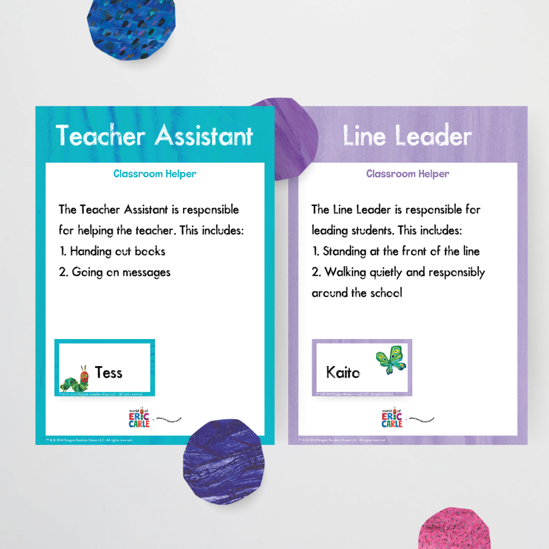 Classroom Jobs - The Very Hungry Caterpillar™ - Teacher Resources & Classroom Decor