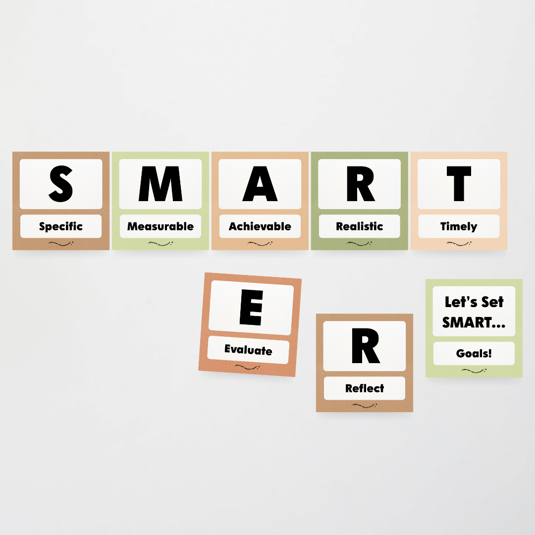 SMART Goal Setting: Wall Display - Woodland Classroom Decor - Teacher Resources & Classroom Decor