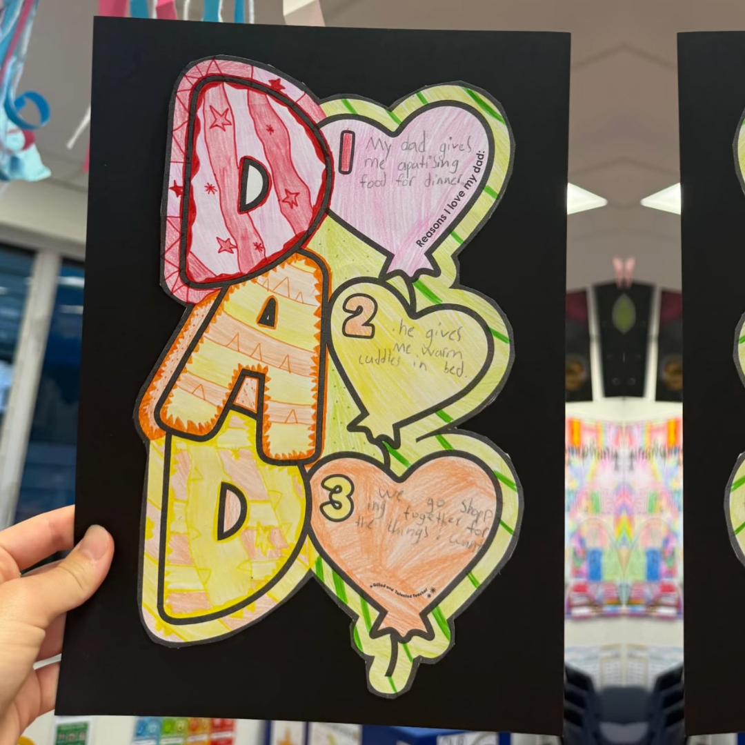 Father’s Day Lettering Activity: Reasons I Love My Dad