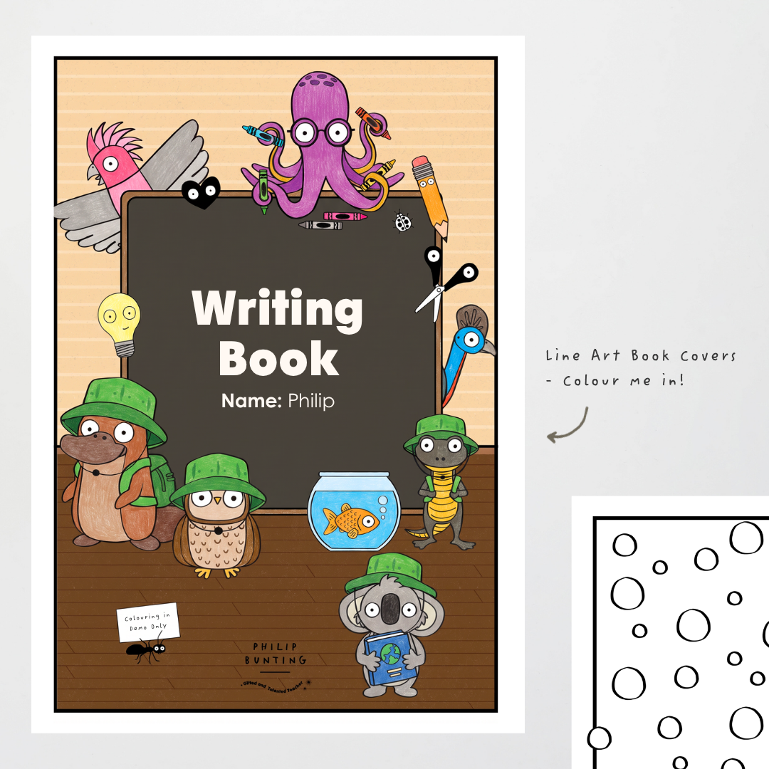 Philip Bunting: Book Covers - Back to School Classroom Decor