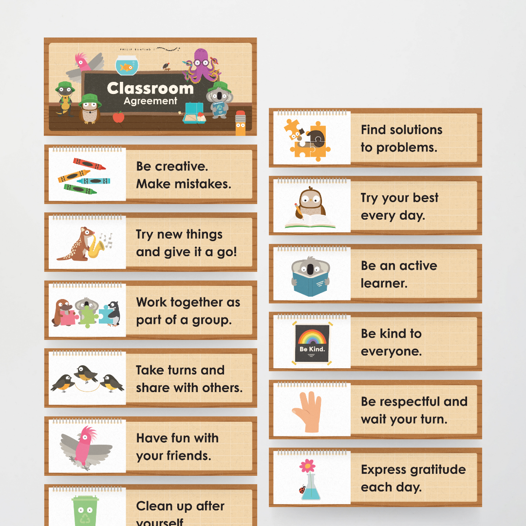 x Philip Bunting - Back to School Classroom Decor (Lower Grades) Bundle