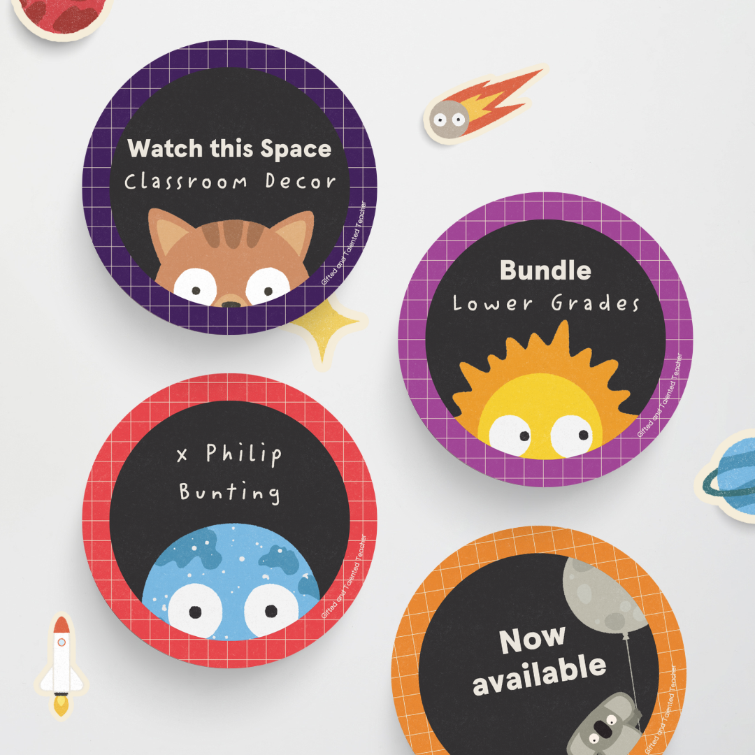 x Philip Bunting - Watch this Space Classroom Decor (Lower Grades) Bundle