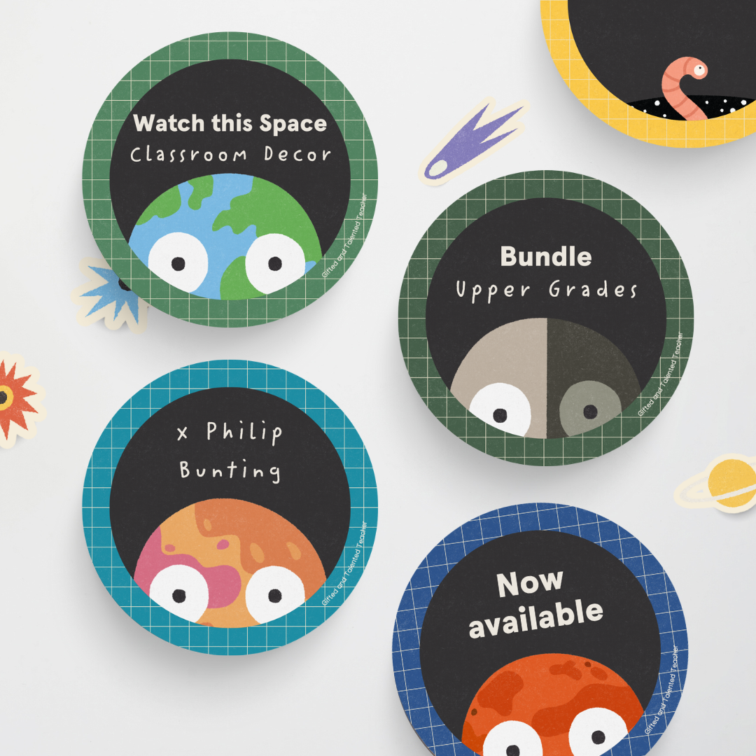 x Philip Bunting - Watch this Space Classroom Decor (Upper Grades) Bundle