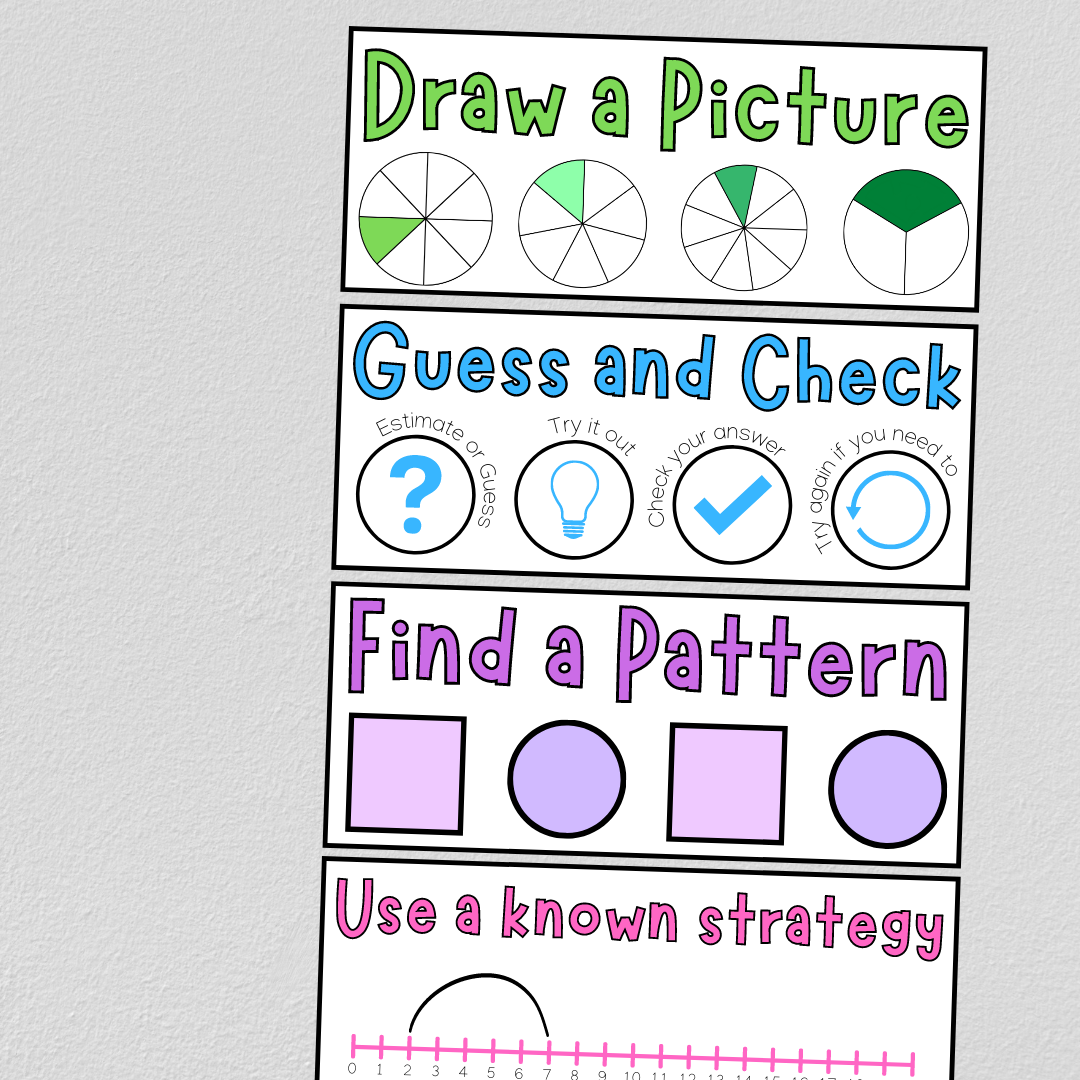 Problem Solving Strategies: 2 x Displays - Gifted and Talented Teacher