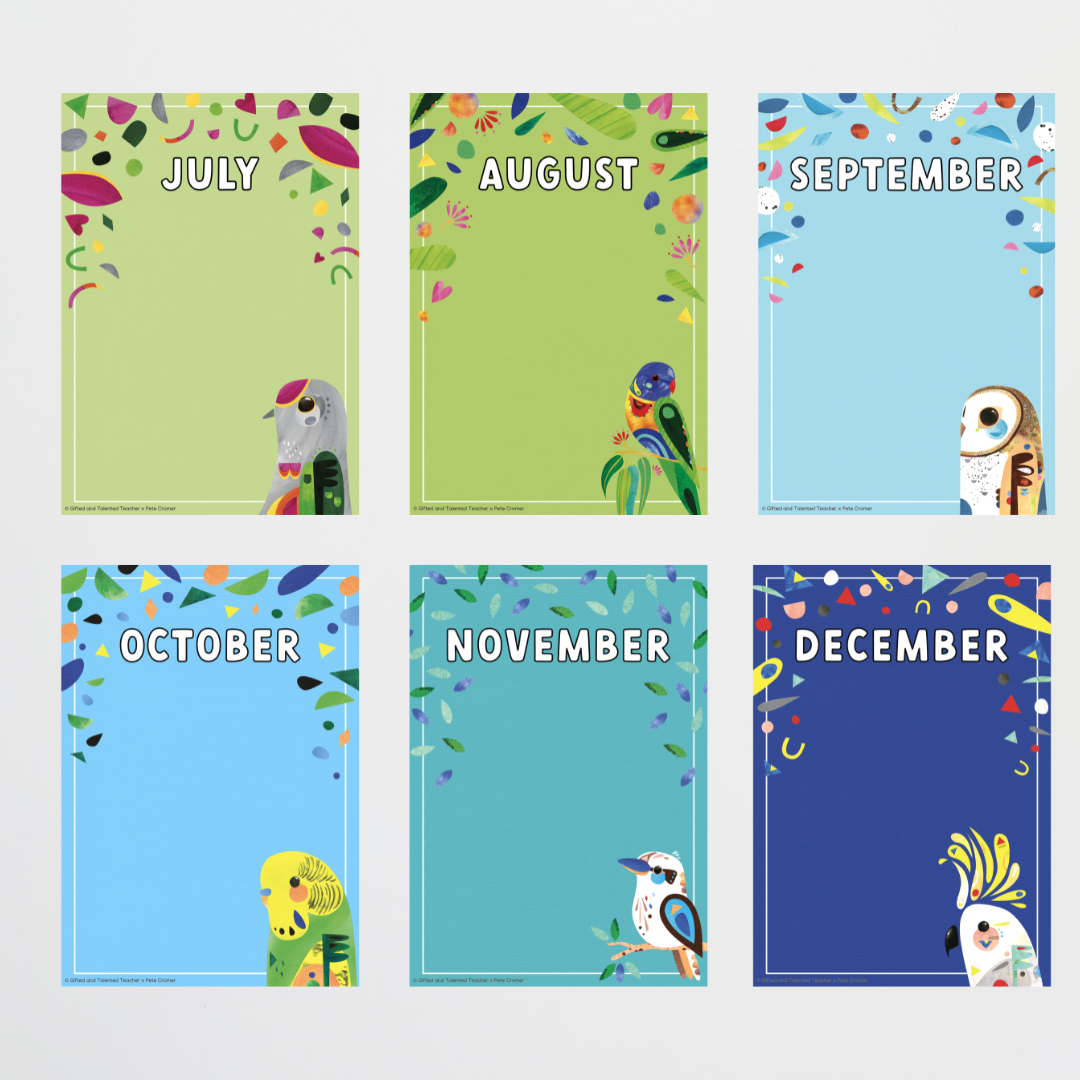 Pete Cromer: Birthday Display - Australian Fauna and Flora Classroom Decor - Teacher Resources & Classroom Decor