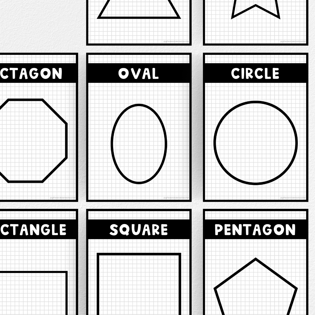 Shape Posters: Minimalistic - Teacher Resources & Classroom Decor