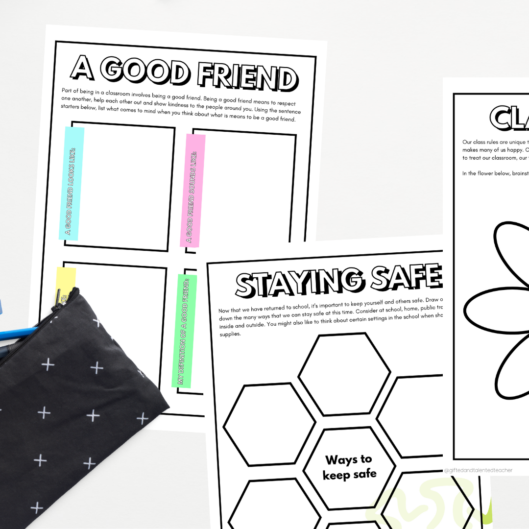 Welcome Back to School: Activity Booklet - Gifted and Talented Teacher