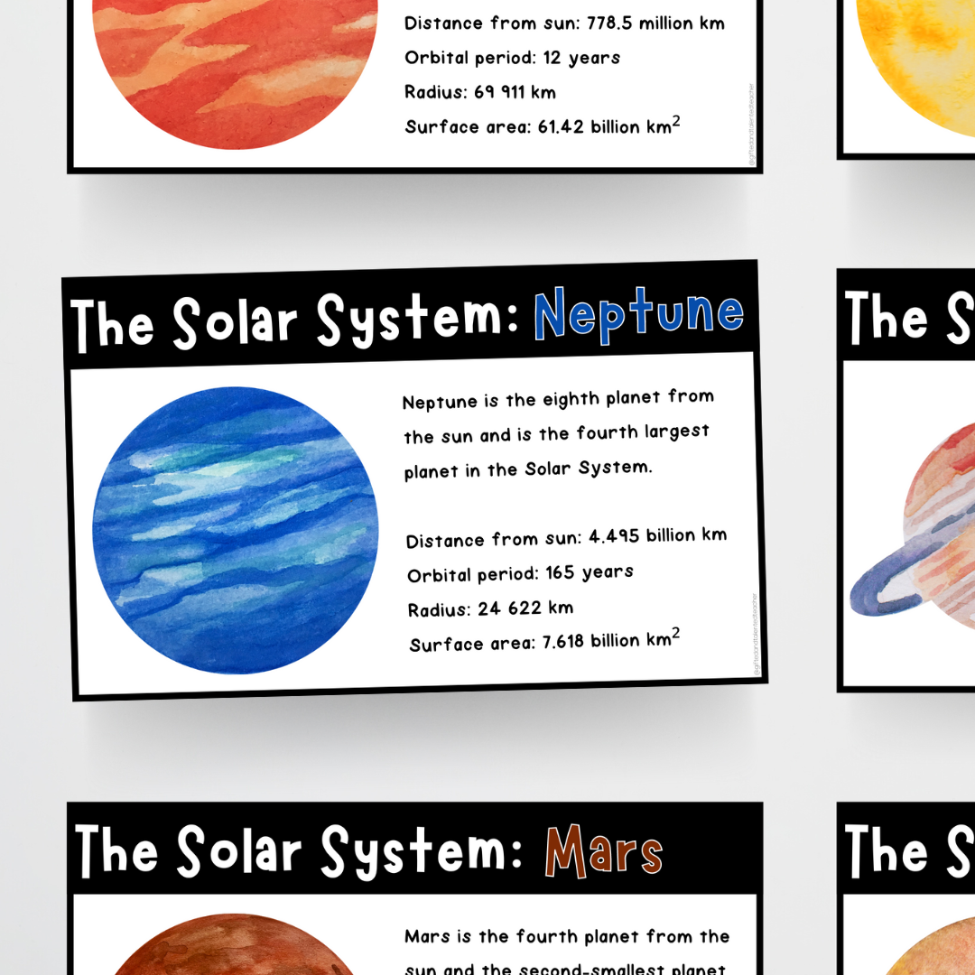 The Solar System: Information Posters - Teacher Resources & Classroom Decor