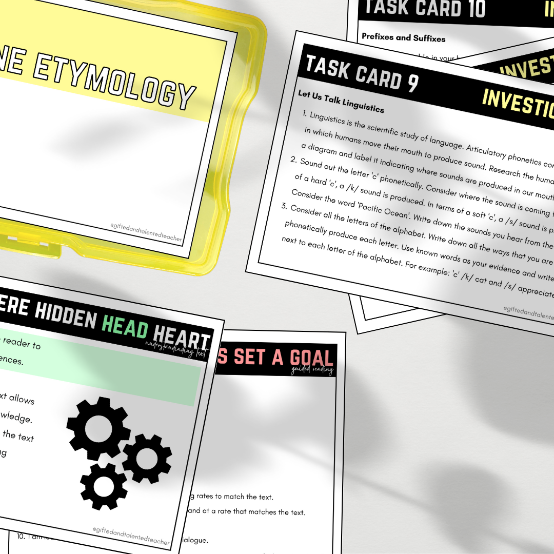 Literacy Groups Bundle - Gifted and Talented Teacher