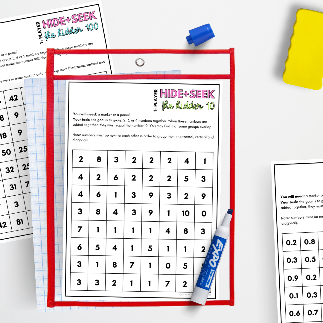 Hide + Seek: The Hidden Number - Teacher Resources & Classroom Decor