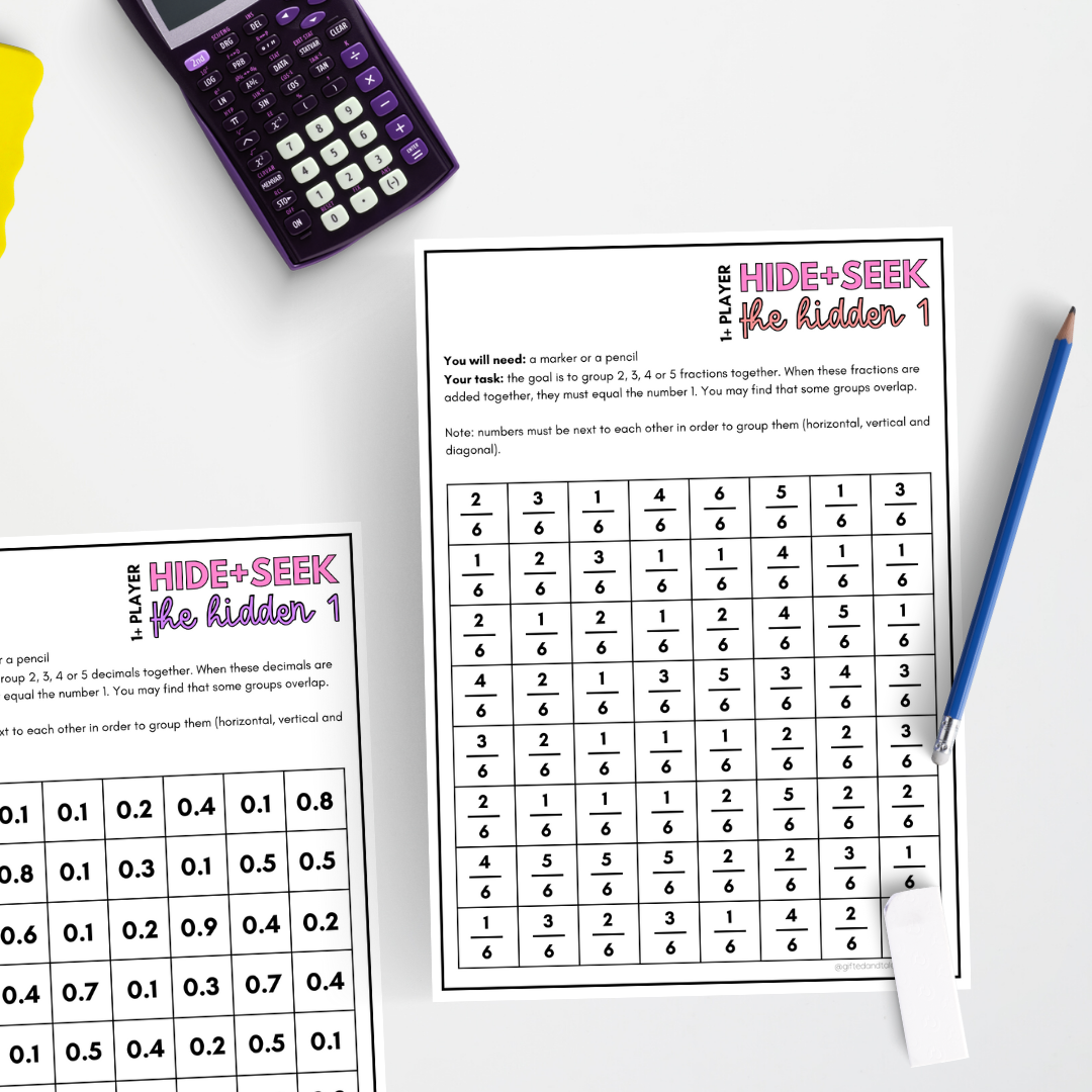 Hide + Seek: The Hidden Number - Teacher Resources & Classroom Decor
