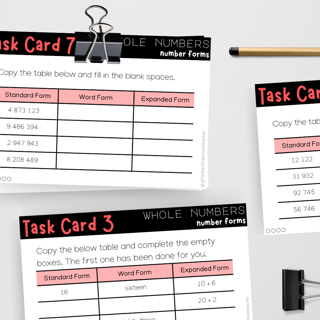 Number Forms: Whole Numbers