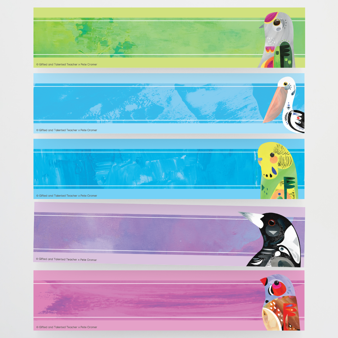 Pete Cromer: Resizable Labels - Australian Fauna and Flora Collection